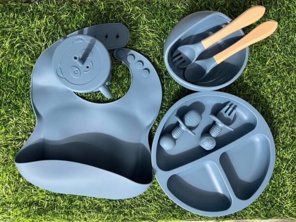 Premium Quality Silicone Baby Feeding set (6 pis) - Image 3
